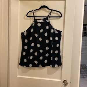 Cabi navy and white tank